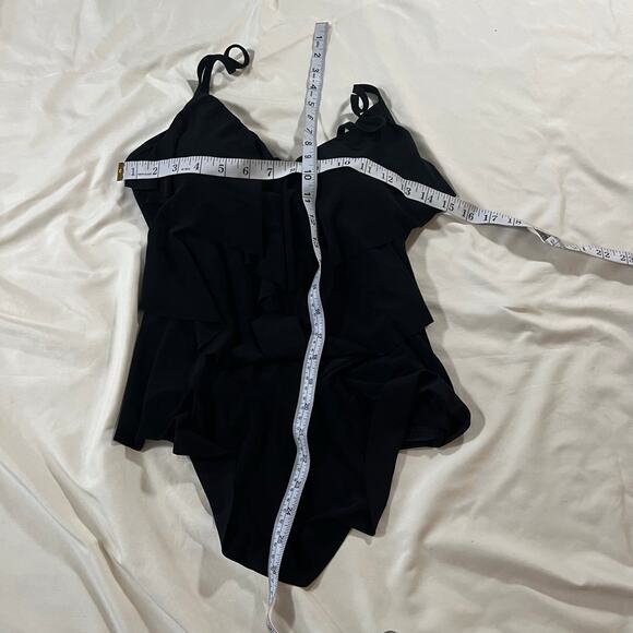 Magicsuit by Miraclesuit Black Tankini Ruffle Wireless Wmns 8 Resortwear Cruise - Picture 6 of 8